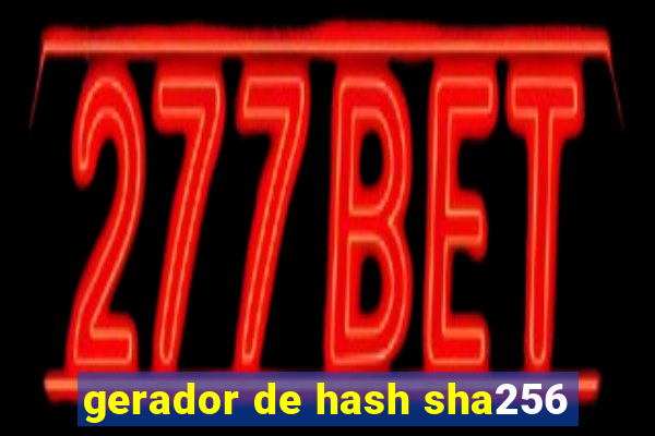 gerador de hash sha256